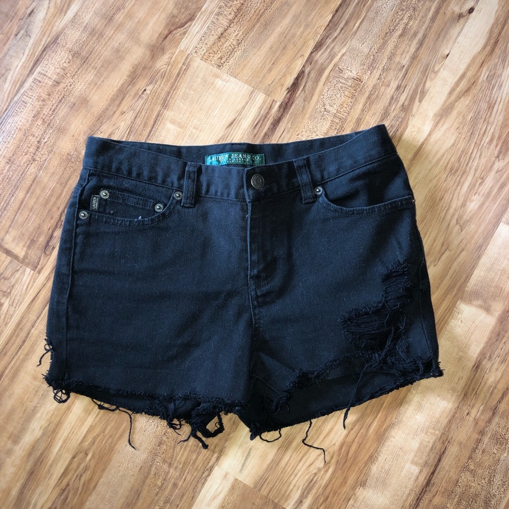 Denim Distressed Shorts